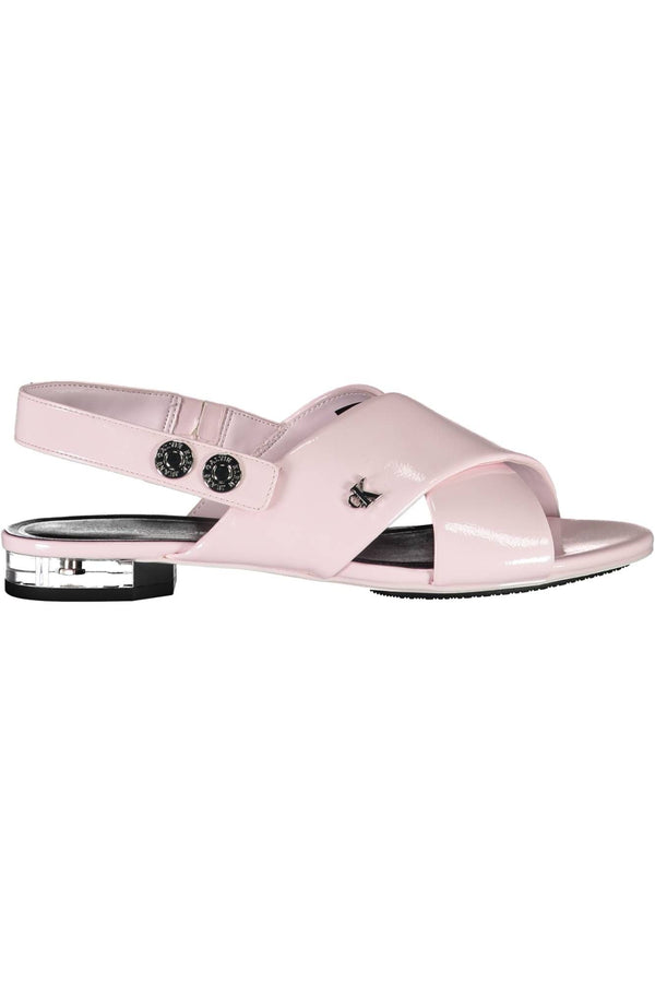 Calvin Klein Pink Polyethylene Women Sandal - PREPXI