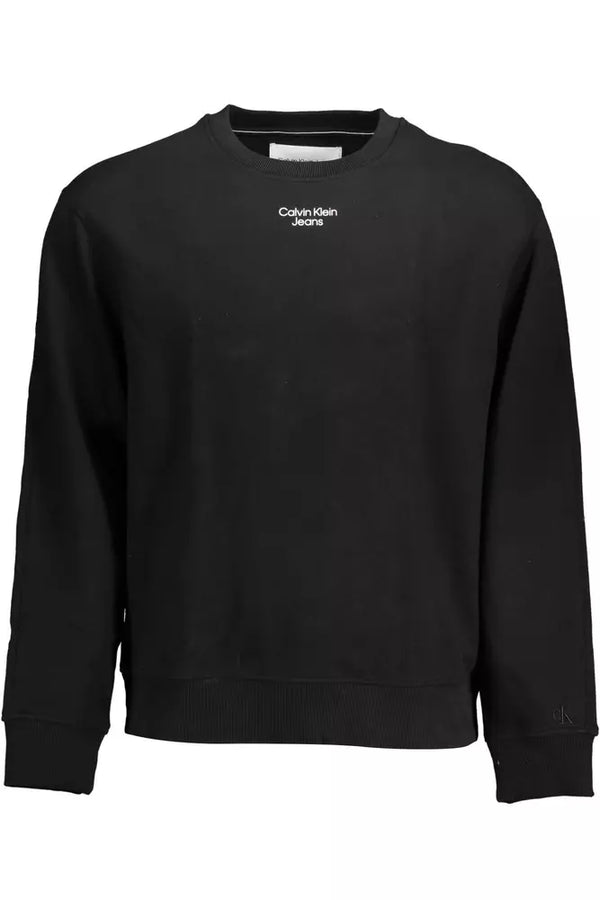 Calvin Klein Black Cotton Men Sweater - PREPXI