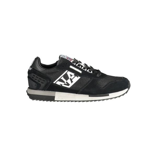 Napapijri Black Leather Men Sneaker - PREPXI