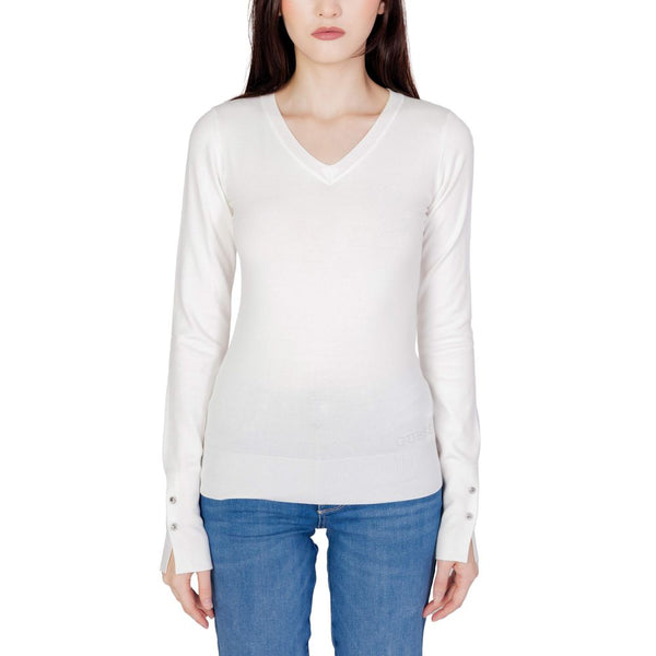 Guess White Cotton Tops & T-Shirt - PREPXI