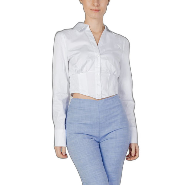 Guess White Cotton Sweater - PREPXI