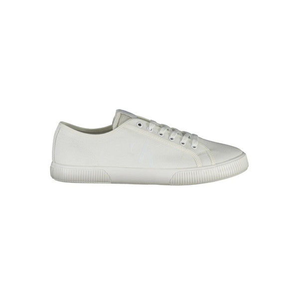 Calvin Klein White Cotton Men Sneaker - PREPXI