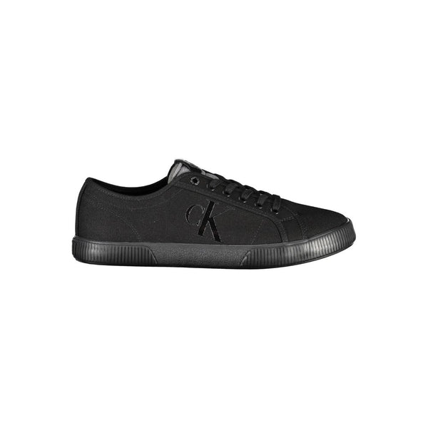 Calvin Klein Black Cotton Men Sneaker - PREPXI