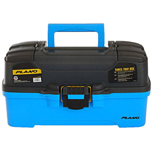 Plano 3-Tray Tackle Box w/Dual Top Access - Smoke Bright Blue - Tackle Storage