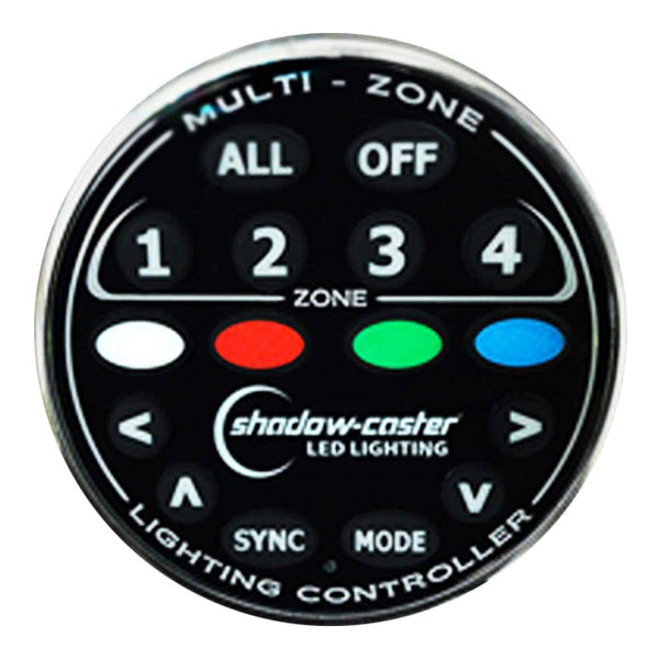 Shadow-Caster Round Zone Controller 4 Channel Remote f/MZ-LC or SCM-LC - Accessories