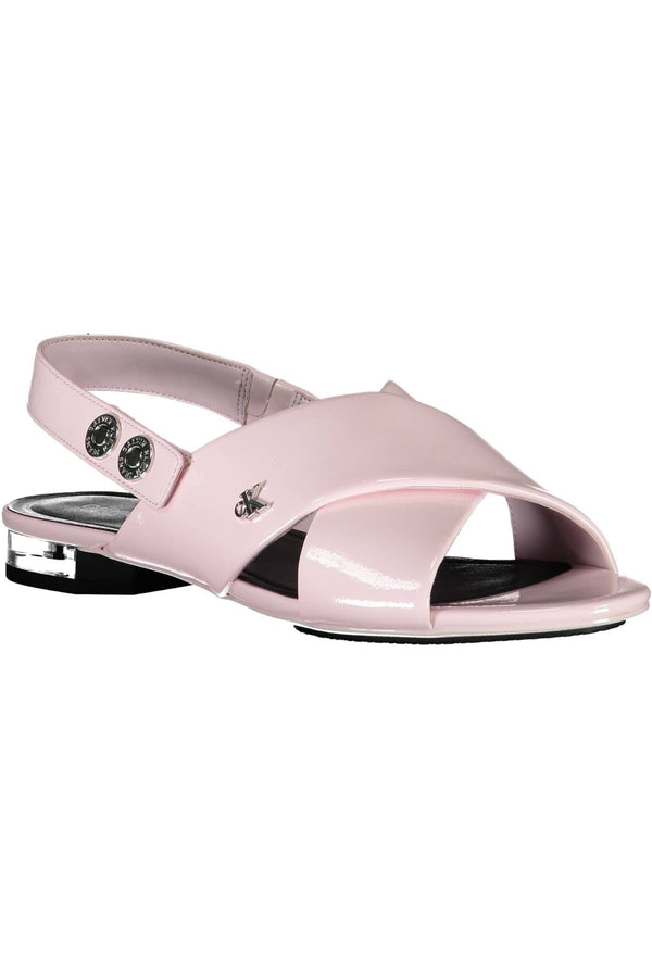 Calvin Klein Pink Polyethylene Women Sandal - PREPXI