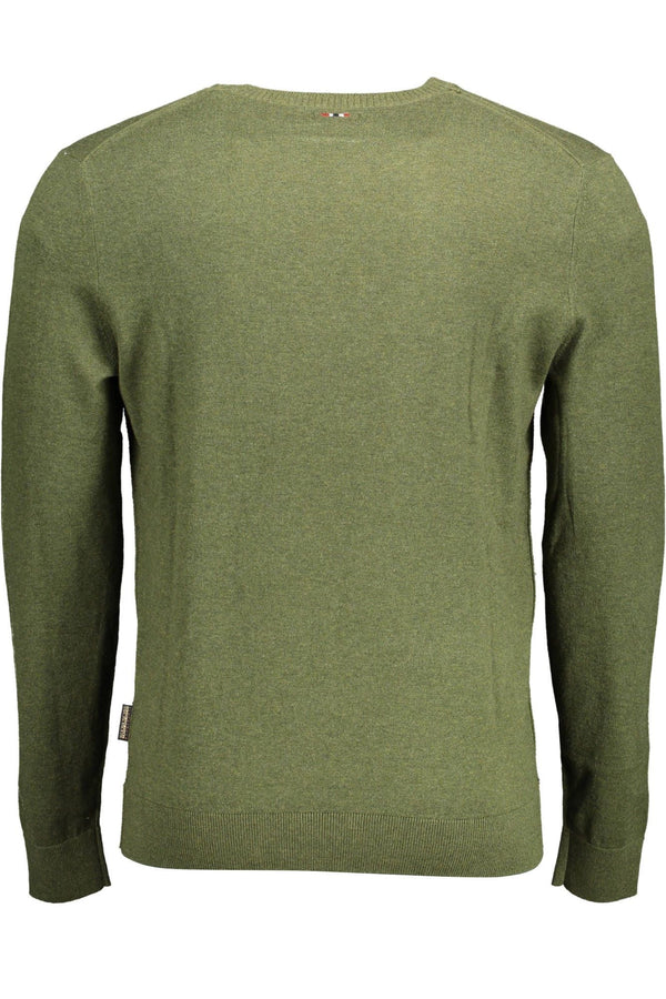 Napapijri Green Cotton Men Sweater - PREPXI
