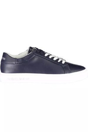 Calvin Klein Blue Leather Men Sneaker - PREPXI
