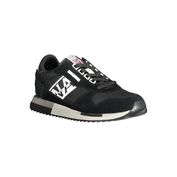 Napapijri Black Leather Men Sneaker - PREPXI