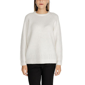 Guess White Polyester Sweater - PREPXI