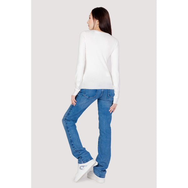 Guess White Cotton Tops & T-Shirt - PREPXI