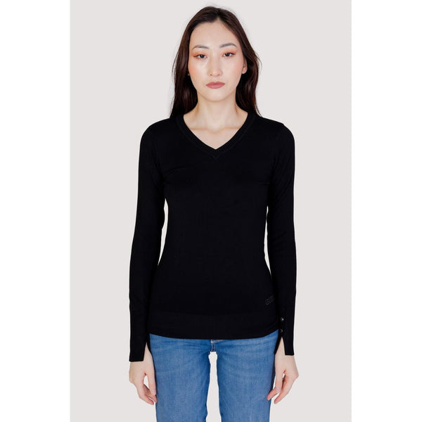 Guess Black Cotton Tops & T-Shirt - PREPXI
