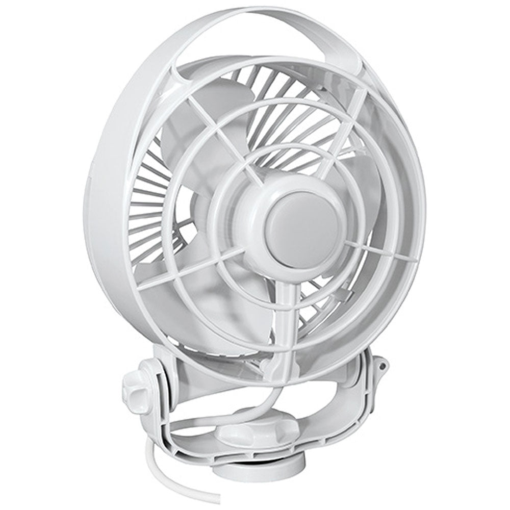 SEEKR by Caframo Maestro 12V 3-Speed 6" Marine Fan w/LED Light - White [7482CAWBX]