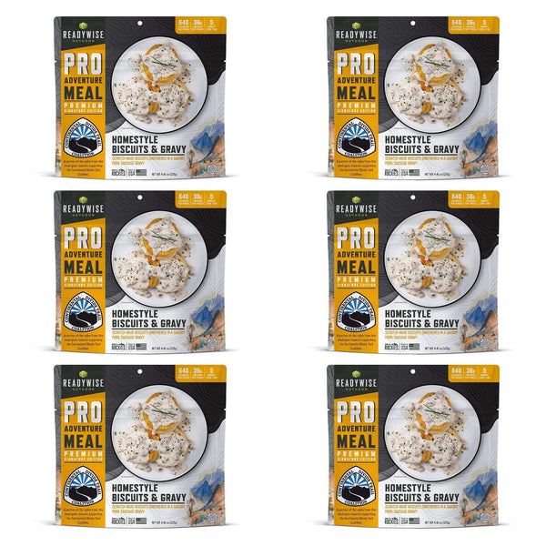 6 CT ReadyWise Pro Adventure Meal Homestyle Biscuits & Gravy with Sausage - 79.99