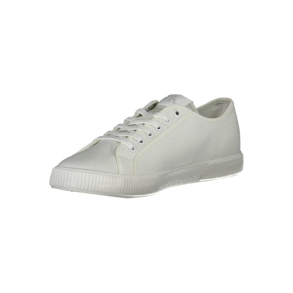 Calvin Klein White Cotton Men Sneaker - PREPXI