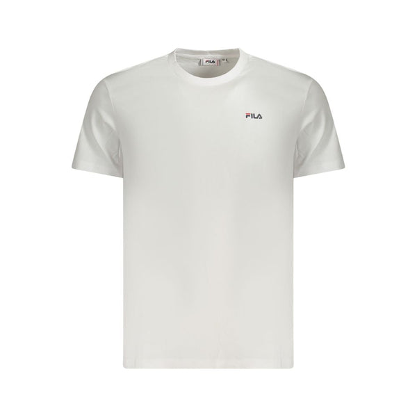 Fila White Cotton Men T-Shirt - PREPXI