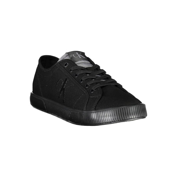 Calvin Klein Black Cotton Men Sneaker - PREPXI