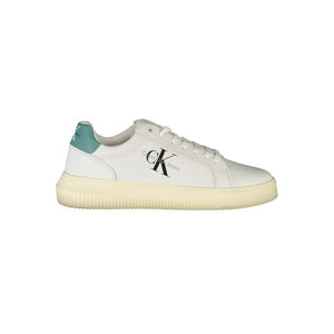 Calvin Klein Sleek White Sneakers with Eco-Conscious Design - PREPXI