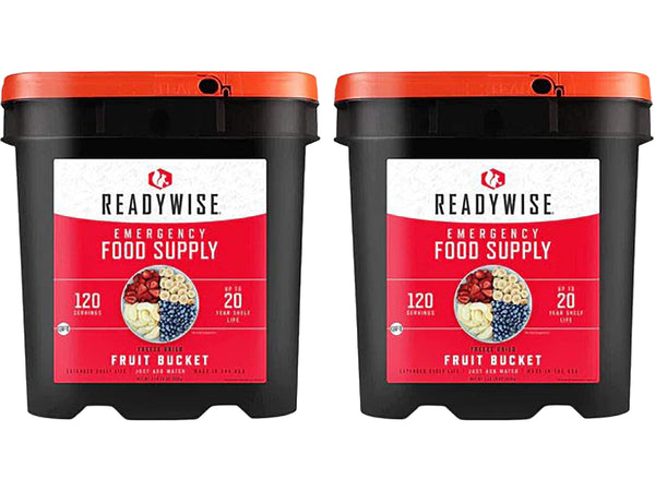 240 Serving Freeze Dried Fruit Bucket (2, 120 serving buckets) - UPC: 