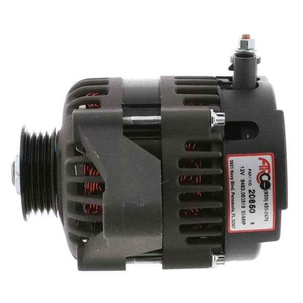 ARCO Marine Premium Replacement Outboard Alternator w/Multi-Groove Pulley - 12V 50A - Alternators