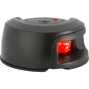 Attwood LightArmor Deck Mount Navigation Light - Black Composite - Port (red) - 2NM - Navigation Lights
