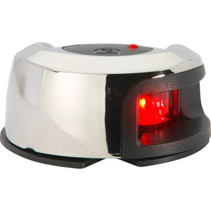 Attwood LightArmor Deck Mount Navigation Light - Stainless Steel - Port (red) - 2NM - Navigation Lights