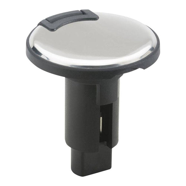 Attwood LightArmor Plug-In Base - 3 Pin - Stainless Steel - Round - Accessories