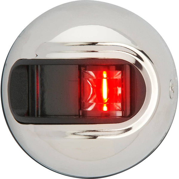 Attwood LightArmor Vertical Surface Mount Navigation Light - Port (red) - Stainless Steel - 2NM - Navigation Lights