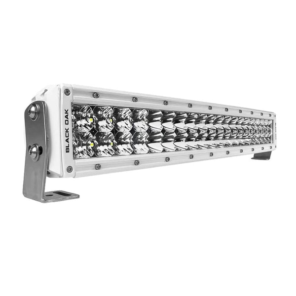 Black Oak Pro Series 3.0 Curved Double Row 20’’ LED Light Bar - Combo Optics - White Housing - Lighting