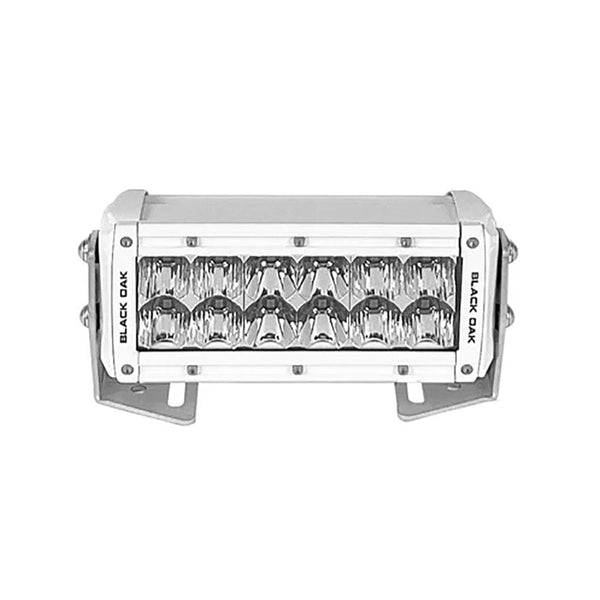 Black Oak Pro Series 3.0 Double Row 6’’ LED Light Bar - Combo Optics - White Housing - Lighting