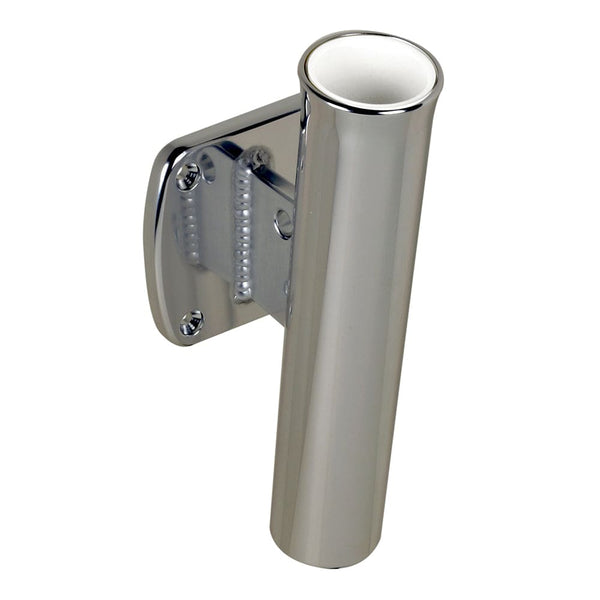 C.E. Smith Single Aluminum 5 Degree Transom Mount Rod Holder - Rod Holders