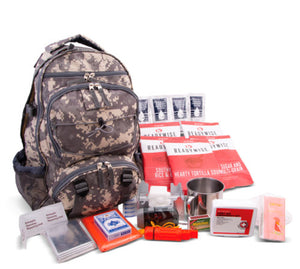 64 Piece Survival Back Pack (Camo) - UPC: 851238005059