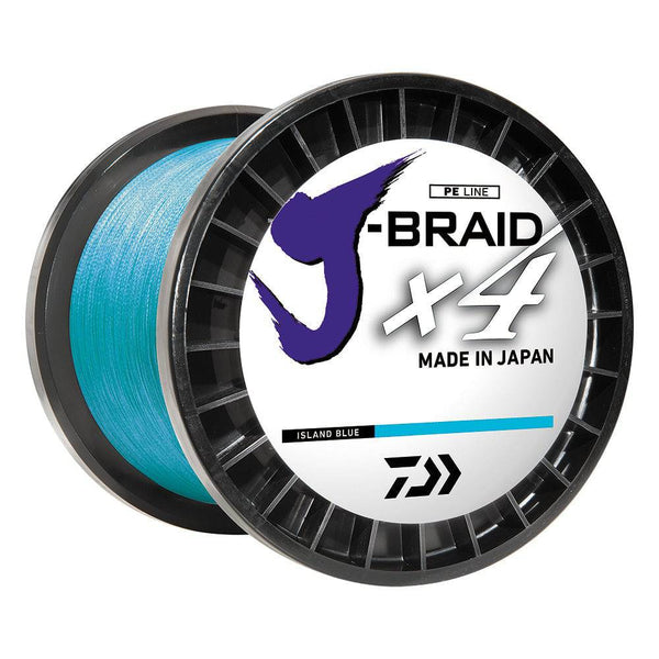 Daiwa J-BRAID x4 Braided Line - 30 lbs - 300 yds - Island Blue - Lines & Leaders