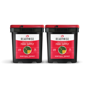 240 Serving Freeze Dried Vegetables (2, 120 serving buckets) - UPC: 