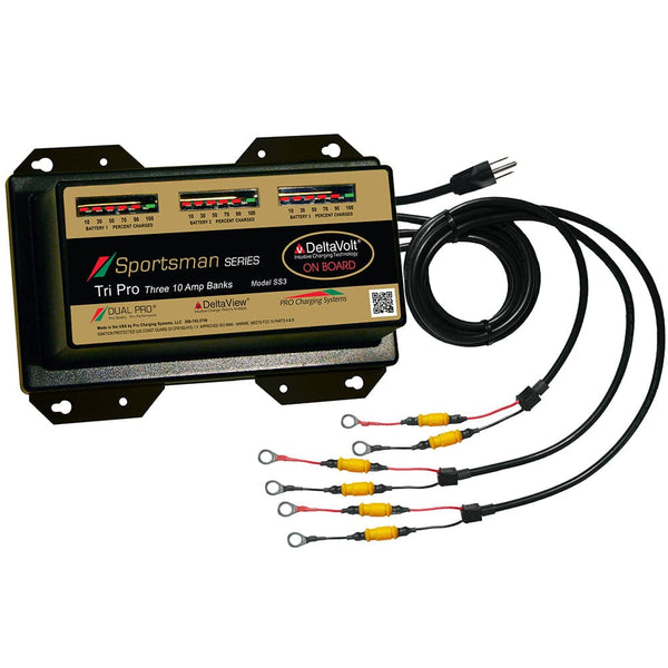 Dual Pro Sportsman Series Battery Charger - 30A - 3-10A-Banks - 12V-36V - Battery Chargers