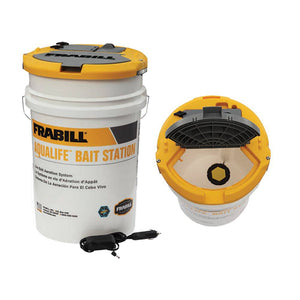 Frabill Aqua-Life Bait Station - 6 Gallon Bucket - Bait Management