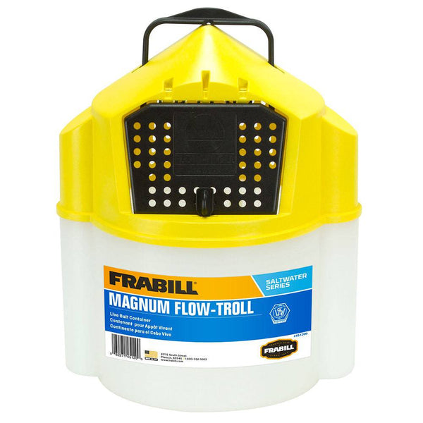 Frabill Magnum Flow Troll Shrimp Bucket - 10 Quart - Bait Management