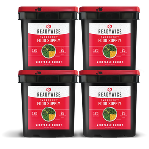 480 Serving Freeze Dried Vegetables (4, 120 serving buckets) - UPC: 