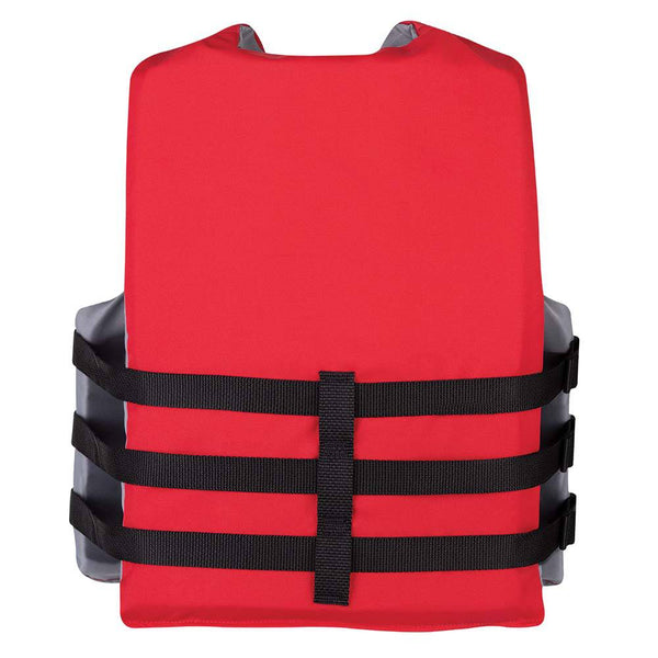 Full Throttle Adult Oversized Ski Life Jacket - Red - Life Vests