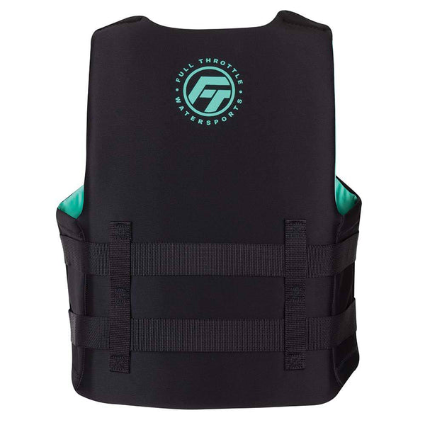 Full Throttle Adult Rapid-Dry Life Jacket - S/M - Aqua/Black - Life Vests