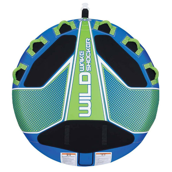 Full Throttle Wild Wake Shocker Towable Tube - 3 Rider - Blue - Towables