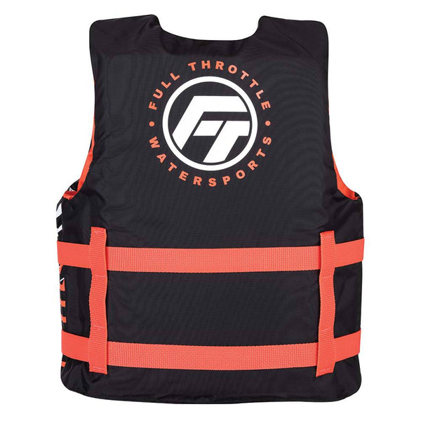 Full Throttle Youth Nylon Life Jacket - Pink/Black - Life Vests