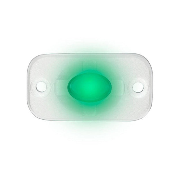 HEISE Marine Auxiliary Accent Lighting Pod - 1.5’’ x 3’’ - White/Green - Lighting