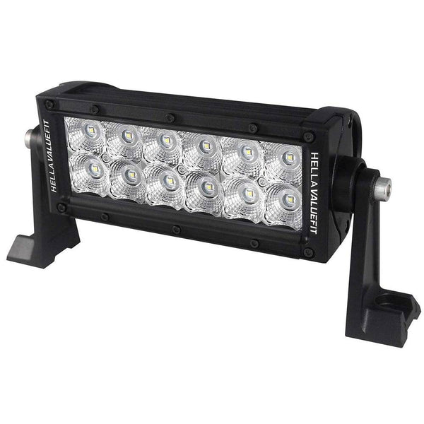 Hella Marine Value Fit Sport Series 12 LED Flood Light Bar - 8’’ - Black - Lighting