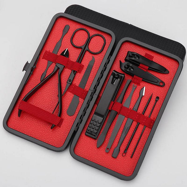 Household Manicure Tool Set Trim Nail Clippers - Black / C - ASIAN SOUP STARTERS
