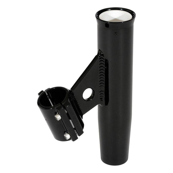 Lee’s Clamp-On Rod Holder - Black Aluminum - Vertical Mount - Fits 1.050 O.D. Pipe - Rod Holders