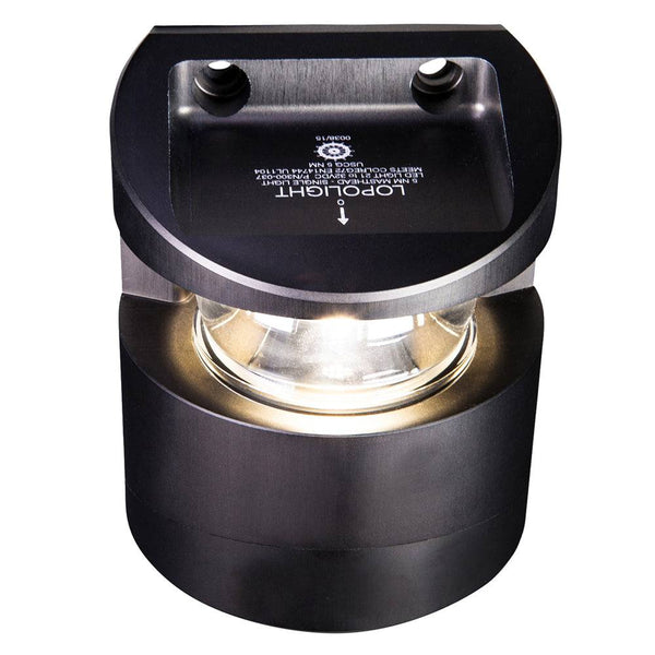 Lopolight Series 300-037 - Masthead Light - 5NM - Vertical Mount - White - Black Housing - Navigation Lights