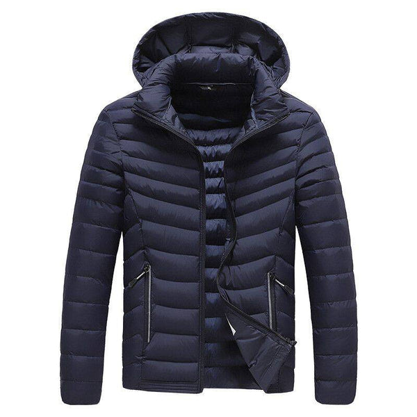 Men’s Hooded Casual Cotton Padded Sports Padded Jacket