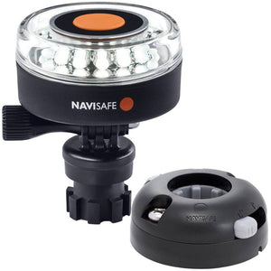 Navisafe Navilight 360 2NM White w/Navimount Base Horizontal Mount - Black - Navigation Lights