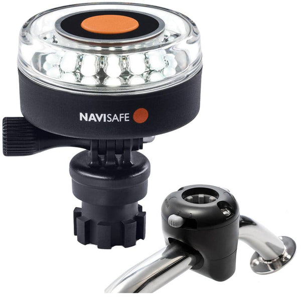 Navisafe Navilight 360 2NM White w/Navimount Base Rail Mount - Black - Navigation Lights